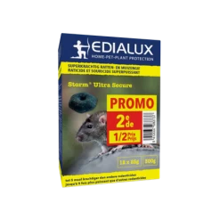 EDIALUX Blocs Contre Rats Et Souris Strom 300g - 2 Pièces
