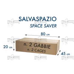 Cage D'élevage Pliable "Livigno" 120x40x40 Cm -Oiseaux Fournitures Magasin cage d elevage pliable livigno 120x40x40 cm 1