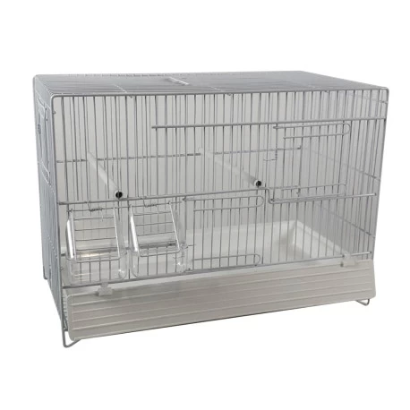 Cage Domus-Molinari 45cm Laquée En Blanc 3 Cage Domus-Molinari 45cm Laquée En Blanc