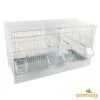 Cage Domus-Molinari 64cm Laquée En Blanc -Oiseaux Fournitures Magasin cage domus molinari 64cm blanche