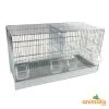 Cage Domus-Molinari 64cm Chromée -Oiseaux Fournitures Magasin cage domus molinari 64cm chromee