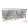 Cage Domus-Molinari 90cm Blanche Avec Parois Latérales Amovibles -Oiseaux Fournitures Magasin cage domus molinari avec parois laterales amovible de 90cm blanche