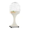 Cage Oiseaux "Aurora" Blanche Avec Support Sur Roulettes - 51x35x129cm -Oiseaux Fournitures Magasin cage oiseaux aurora blanche avec support sur roulettes 51x35x129cm