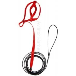 Harnais Pour Perruches Aviator - Mini/Rouge -Oiseaux Fournitures Magasin harnais pour perruches et perroquets aviator minirouge 2