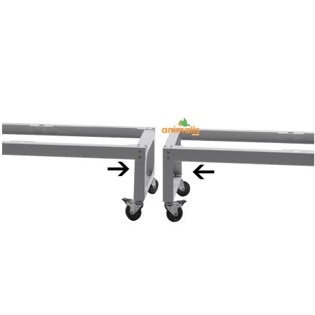 Pied Sur Roulettes Pour Les Cages Pliables De 120 Cm - 2gr 4 Pied Sur Roulettes Pour Les Cages Pliables De 120 Cm - 2gr – Image 2